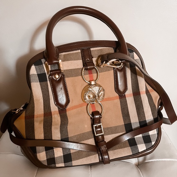 Burberry Brown House Check Orchard Owl Satchel/Handbag/Purse - Picture 3 of 16